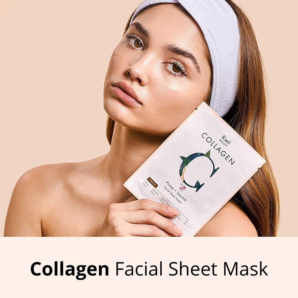 Mascarilla Rael colágeno para mayor elasticidad y confort.