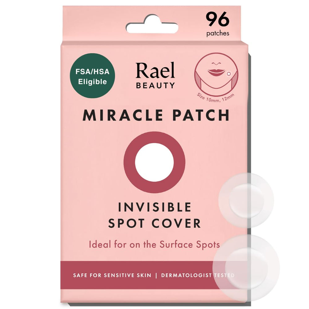 Rael parches acne invisibles, 96 unidades, cobertura discreta para imperfecciones.