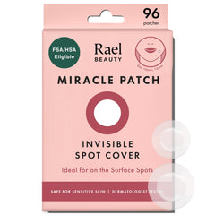 Rael parches acne invisibles, 96 unidades, cobertura discreta para imperfecciones.