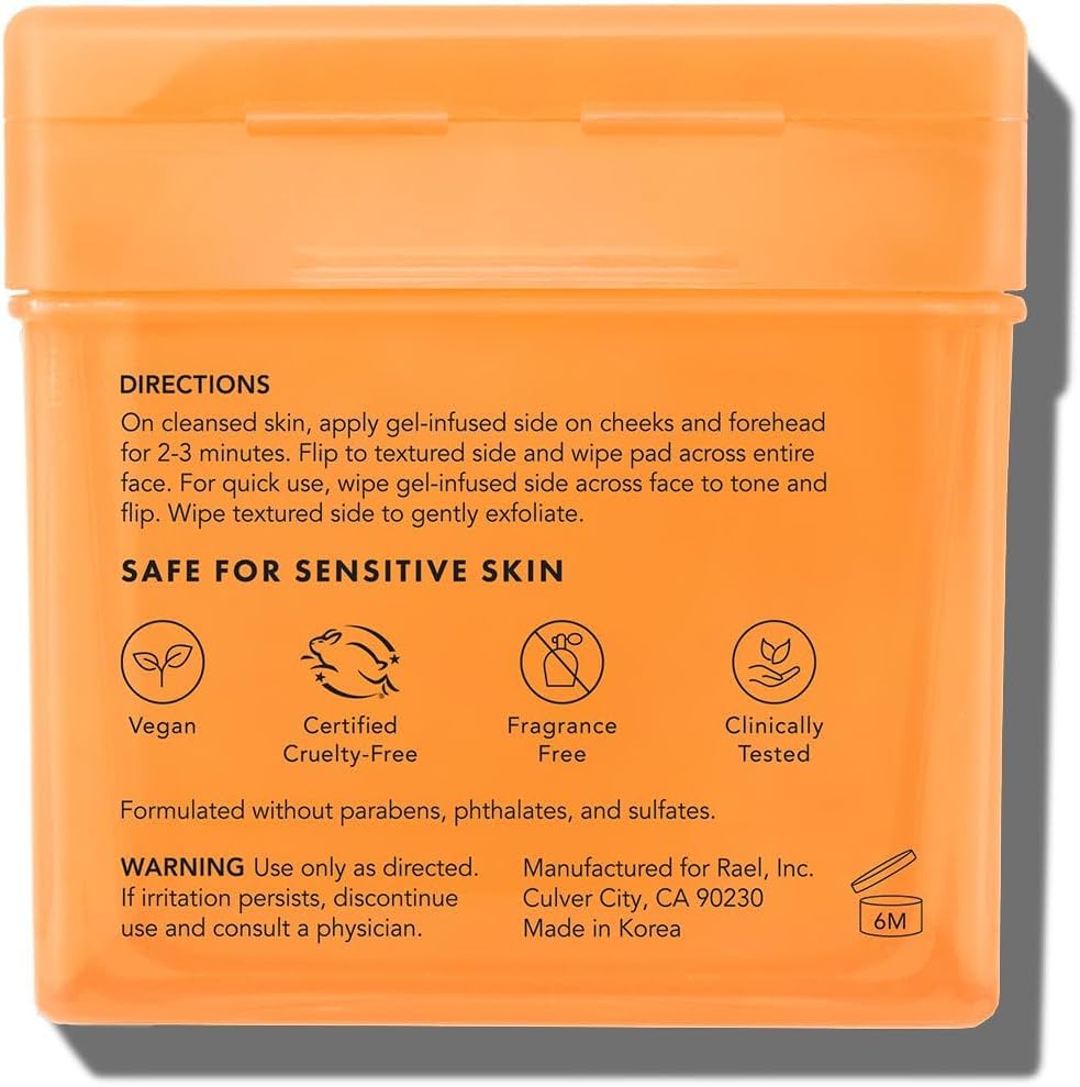 Rael Toner Pads: adecuado para piel sensible y uso diario en rutina coreana