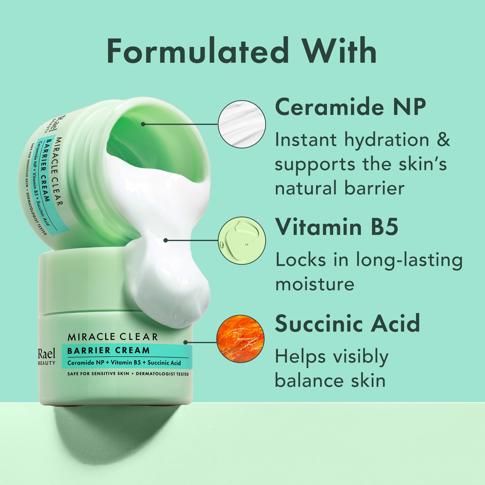 Rael vitamina-b5-retiene-hidratación para uso diario.