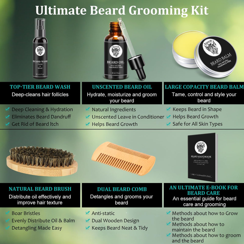 RAFFIN Empaque elegante: regalo sofisticado para el cuidado de la barba
