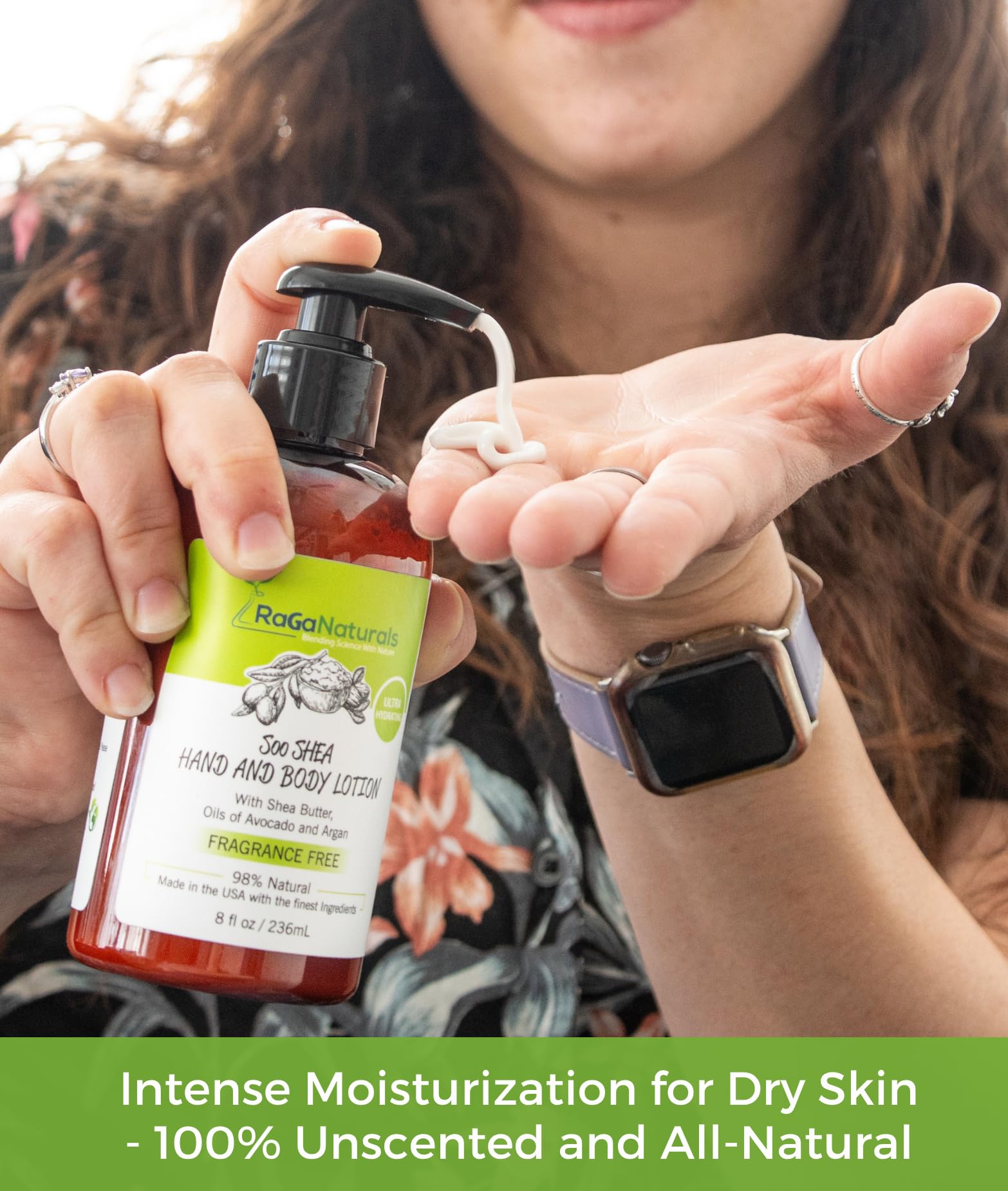 RaGaNaturals crema manos hidratante para piel seca y áspera.