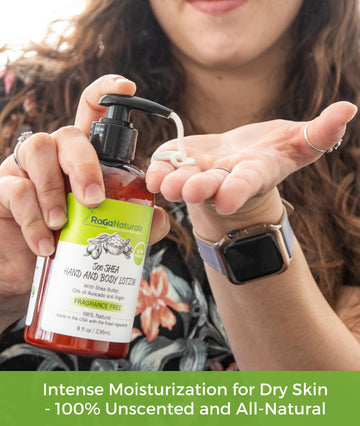 RaGaNaturals crema manos hidratante para piel seca y áspera.
