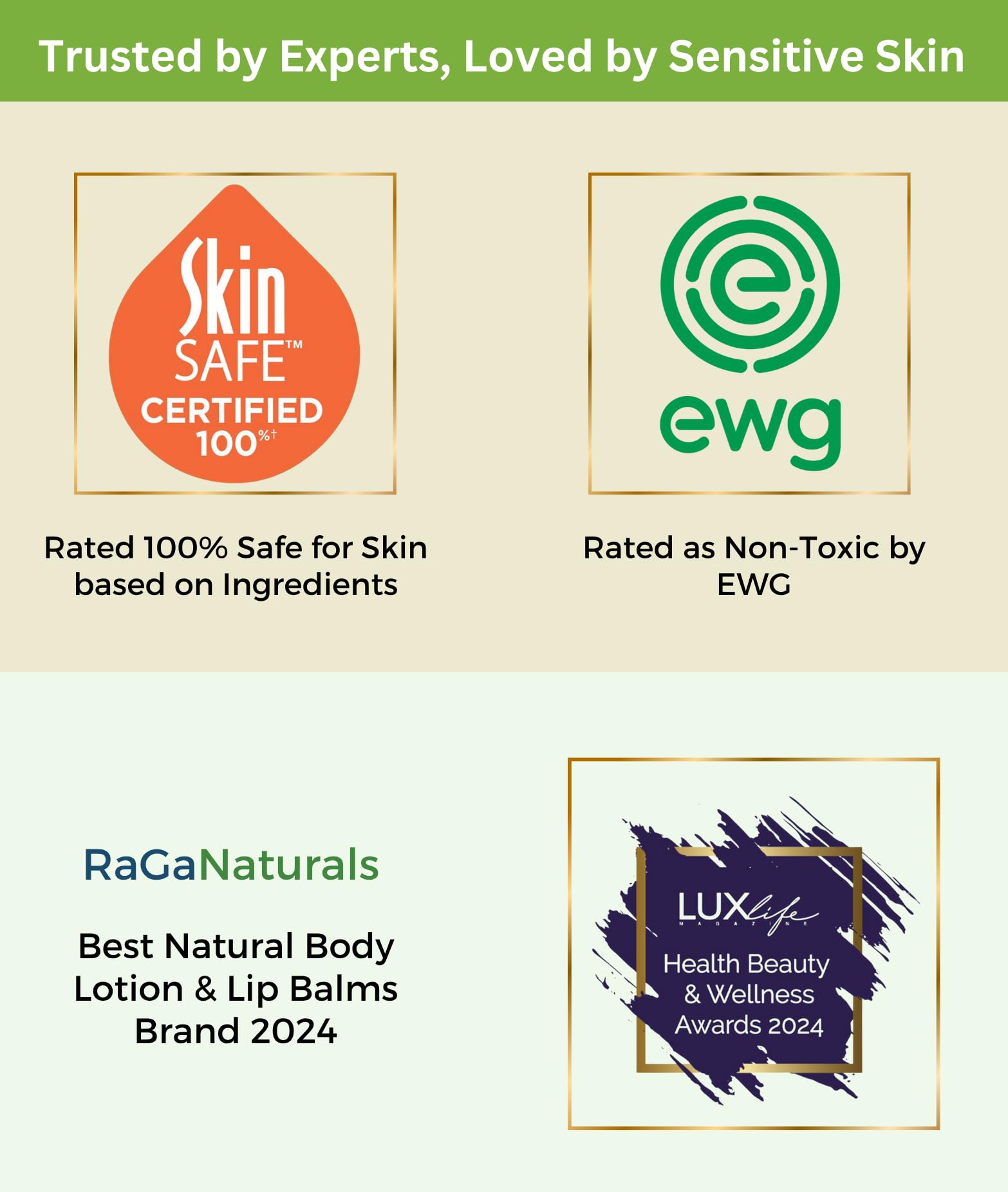 RaGaNaturals uso diario en piel, manos y cara.