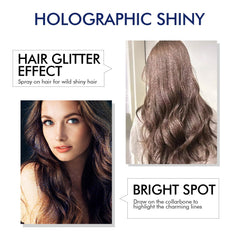 Ragkun Brillo Corporal Efecto holográfico: destellos brillantes para looks festivos