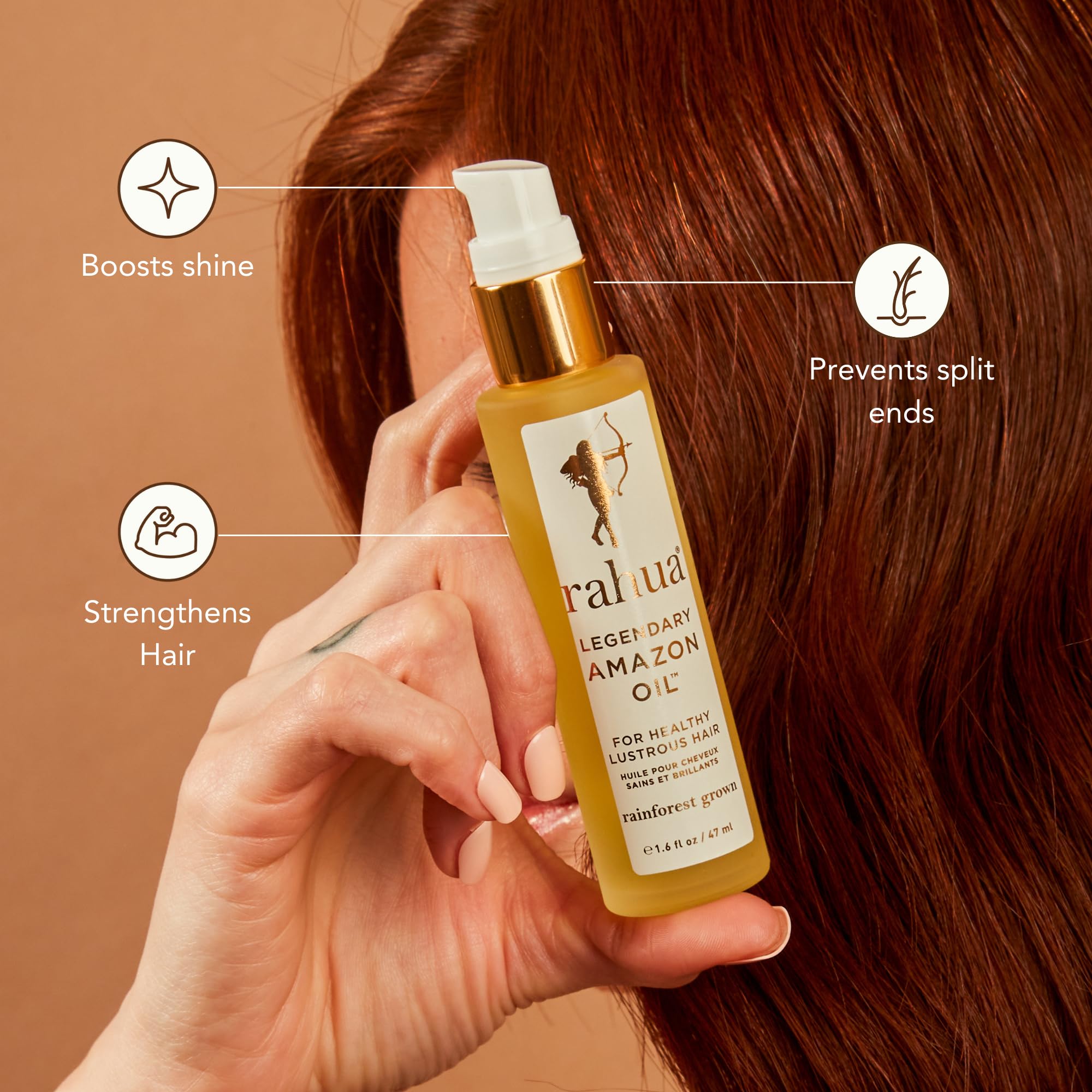 Rahua Legendary Amazon Oil, textura ligera que reduce el frizz