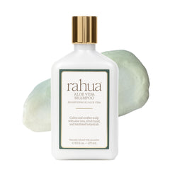Rahua champú de aloe vera, botella frontal, limpieza suave y color preservado