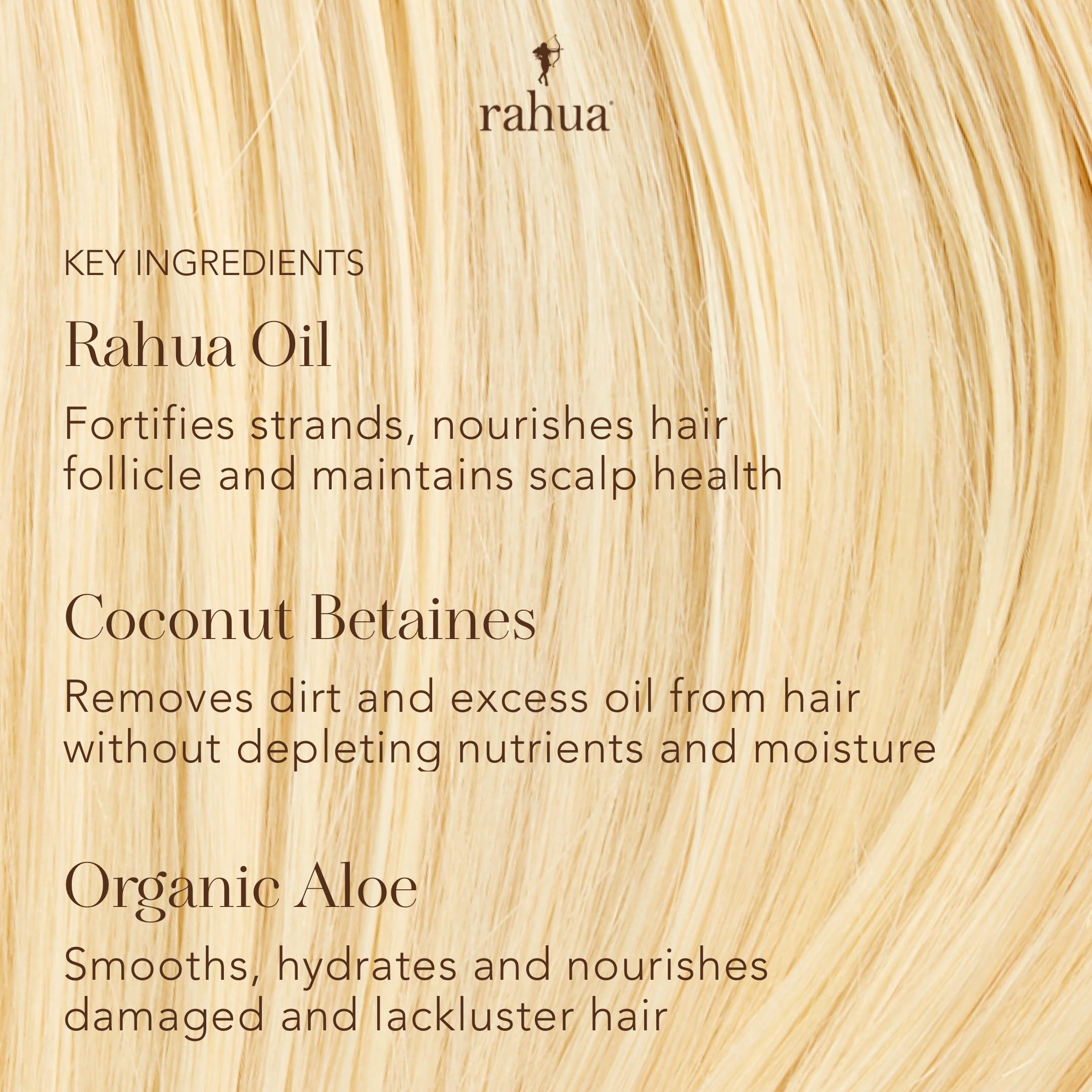 Rahua Classic, aloé véra bio, hydratation réconfortante.