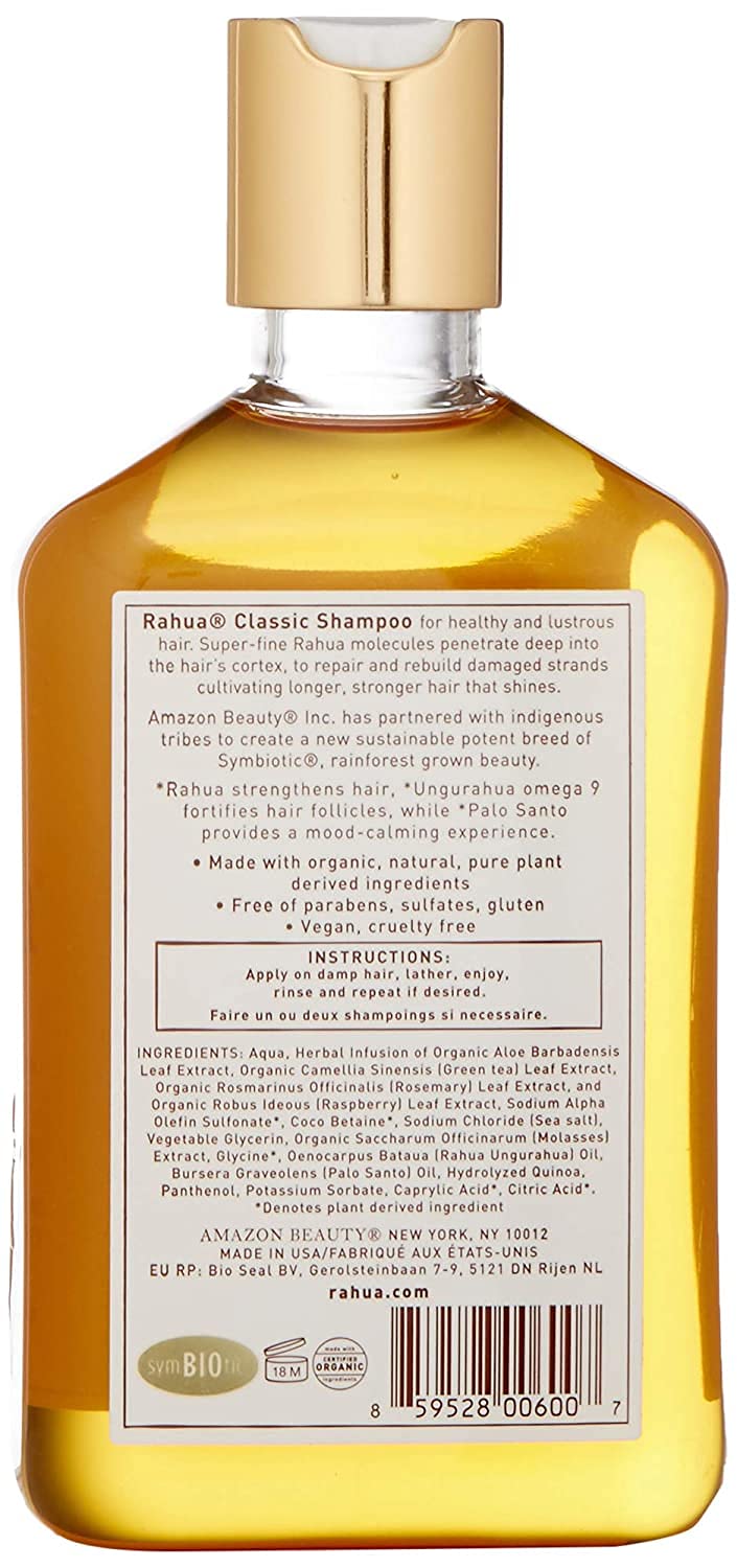 Rahua Classic Shampoo, cabello brillante y manejable tras lavado.