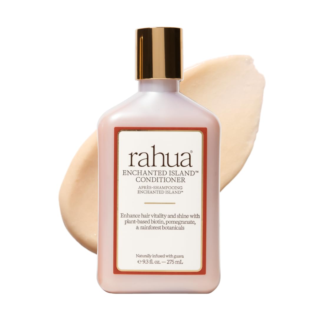 Acondicionador Rahua Isla Encantada en bote de 275 ml para brillo suave.
