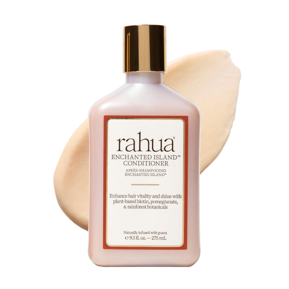 Acondicionador Rahua Isla Encantada en bote de 275 ml para brillo suave.