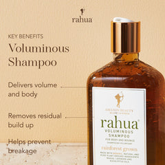 Rahua Shampoing Volume : protéine de quinoa renforçant l'élasticité des cheveux.