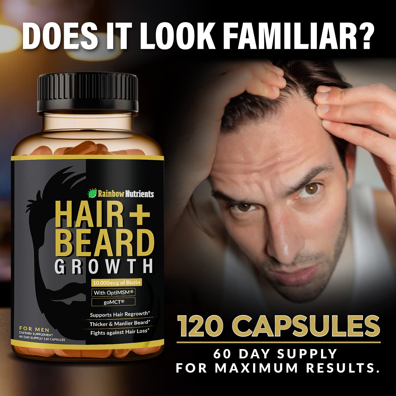 Rainbow Nutrients collagène – soutien cheveux et barbe