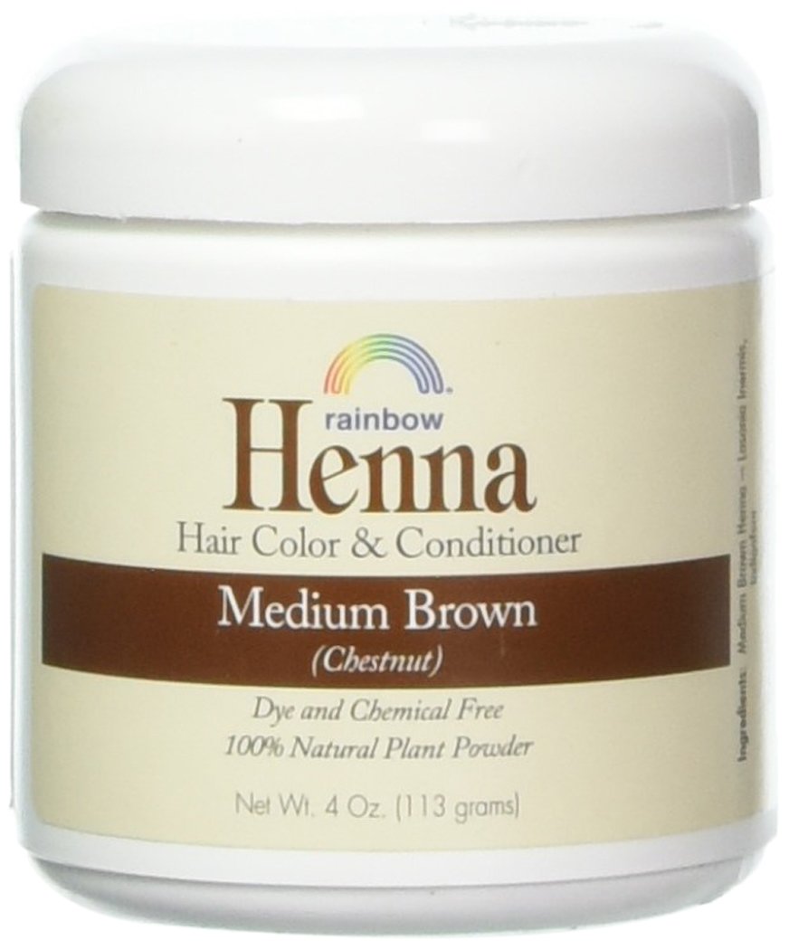 Rainbow Research Henna color marrón persa castaño tono natural con brillo