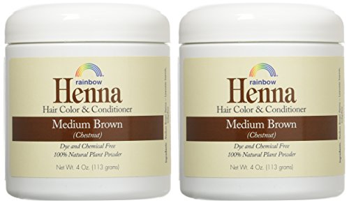Paquete de 2 Henna Persa Med Brown para uso doméstico sin químicos.