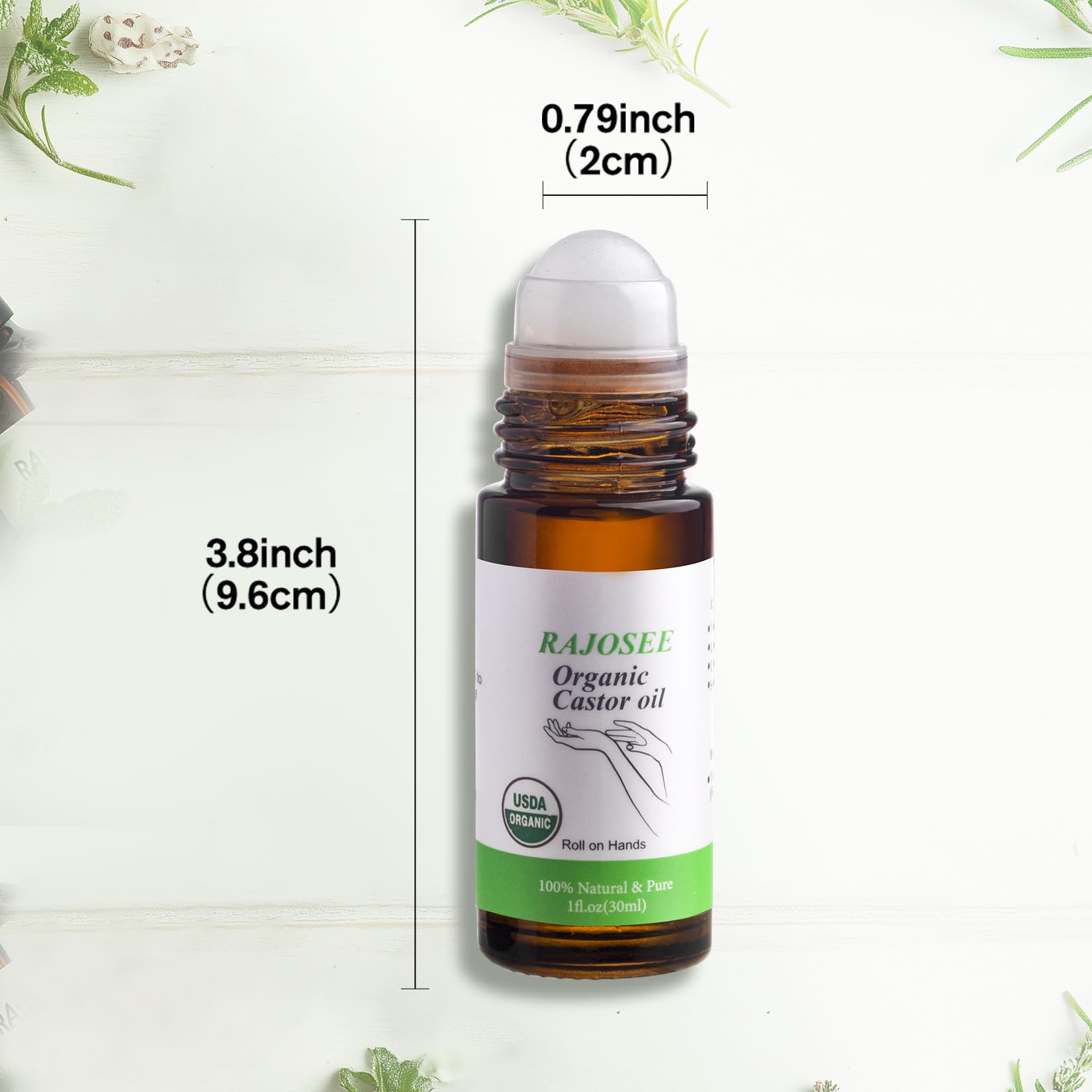 RAJOSEE Aceite de ricino para masaje en casa y cuidado de la piel.