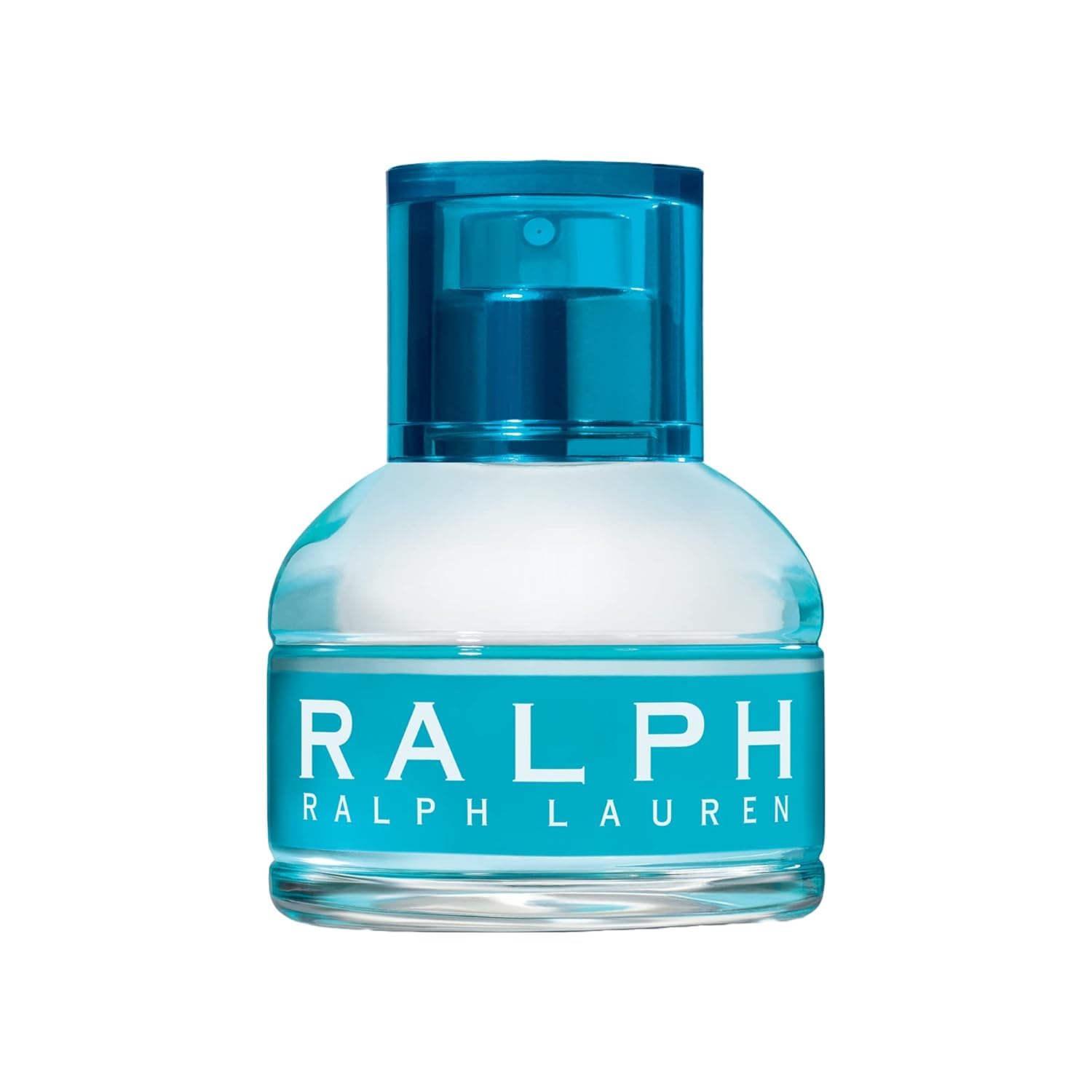 Ralph Lauren fragancias: botella de cristal claro, belleza atemporal para uso diario.