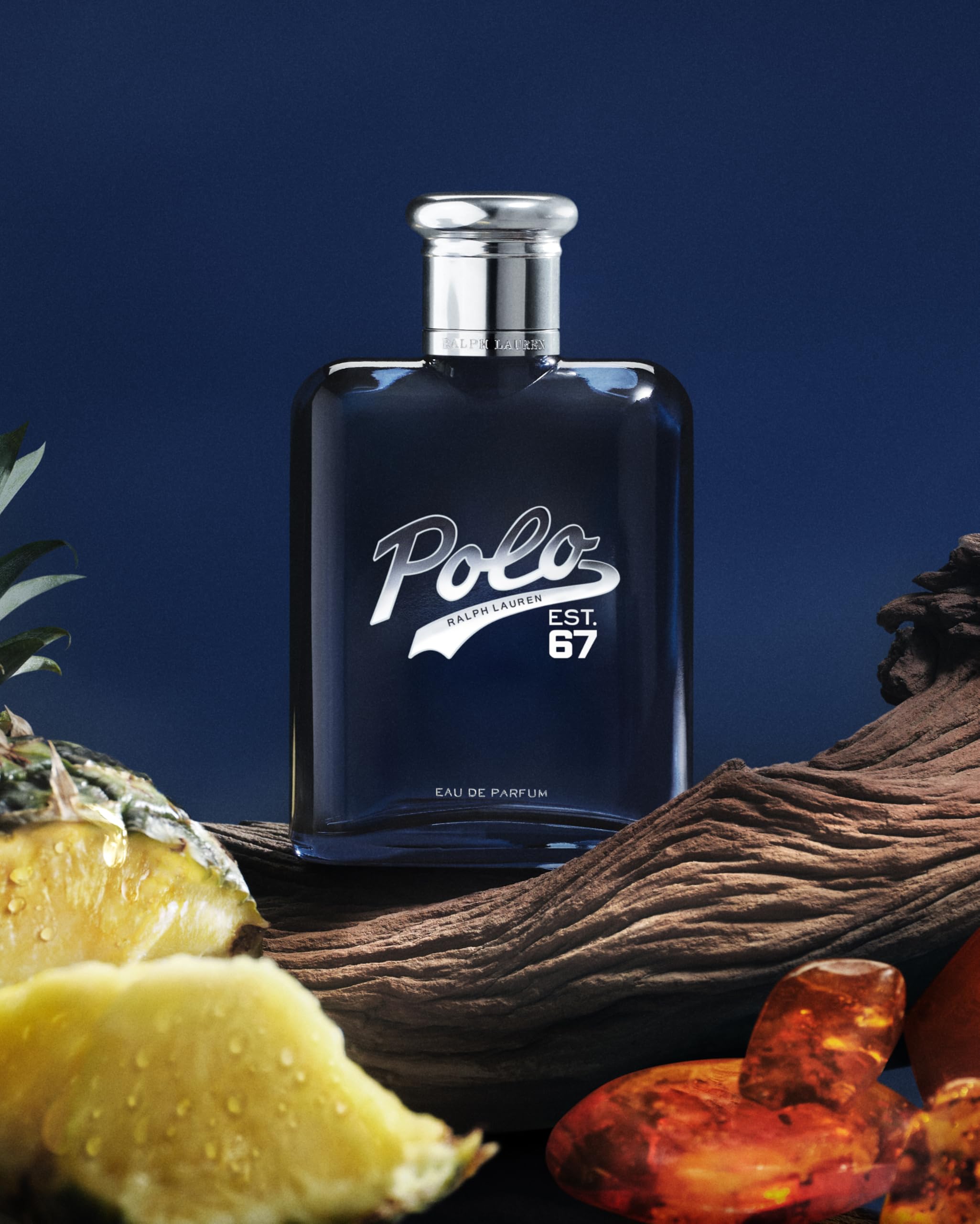 Polo 67: etiqueta detalle, notas frescas de mandarina verde para hombres.