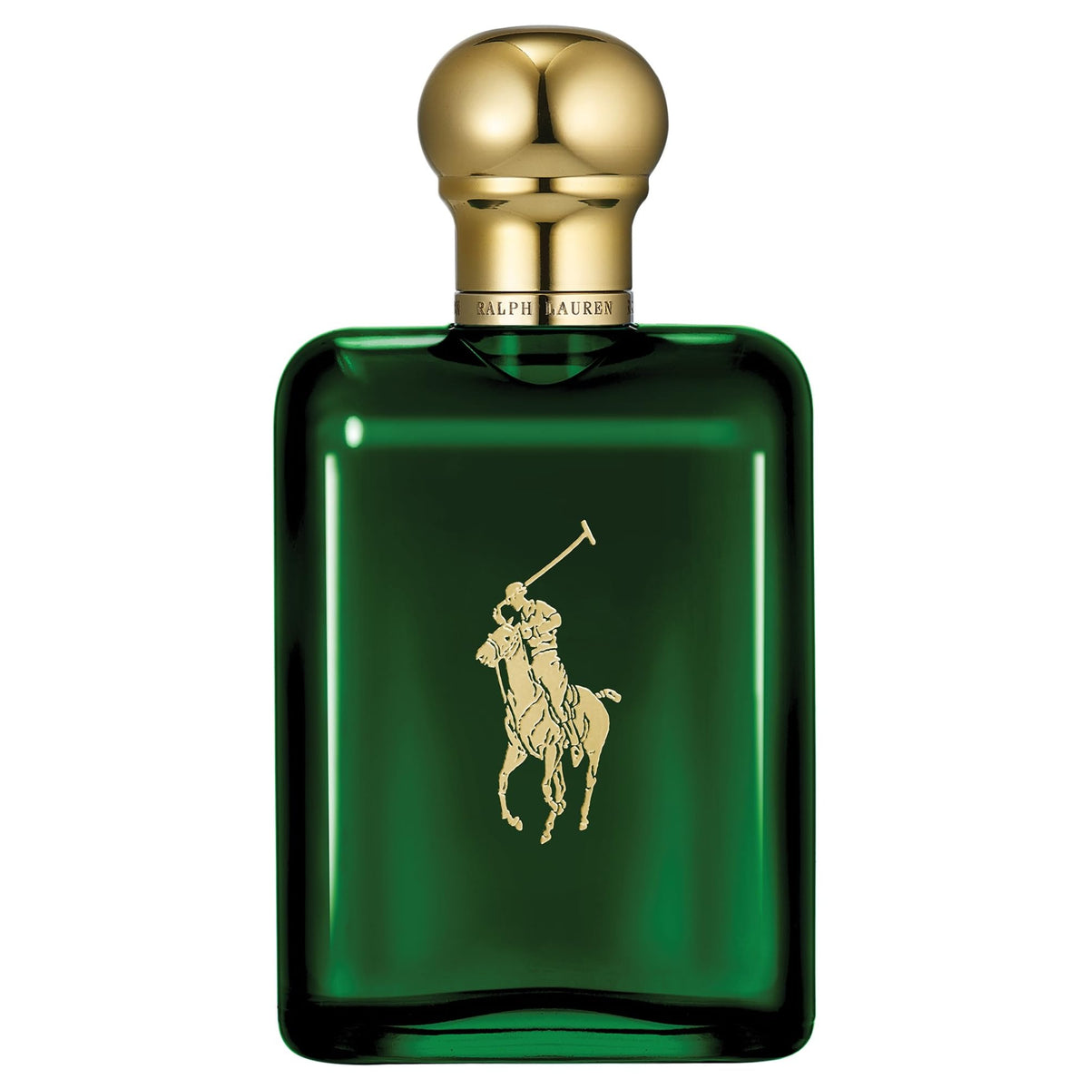 Polo de Ralph Lauren: frasco verde para uso diario con aroma sofisticado.