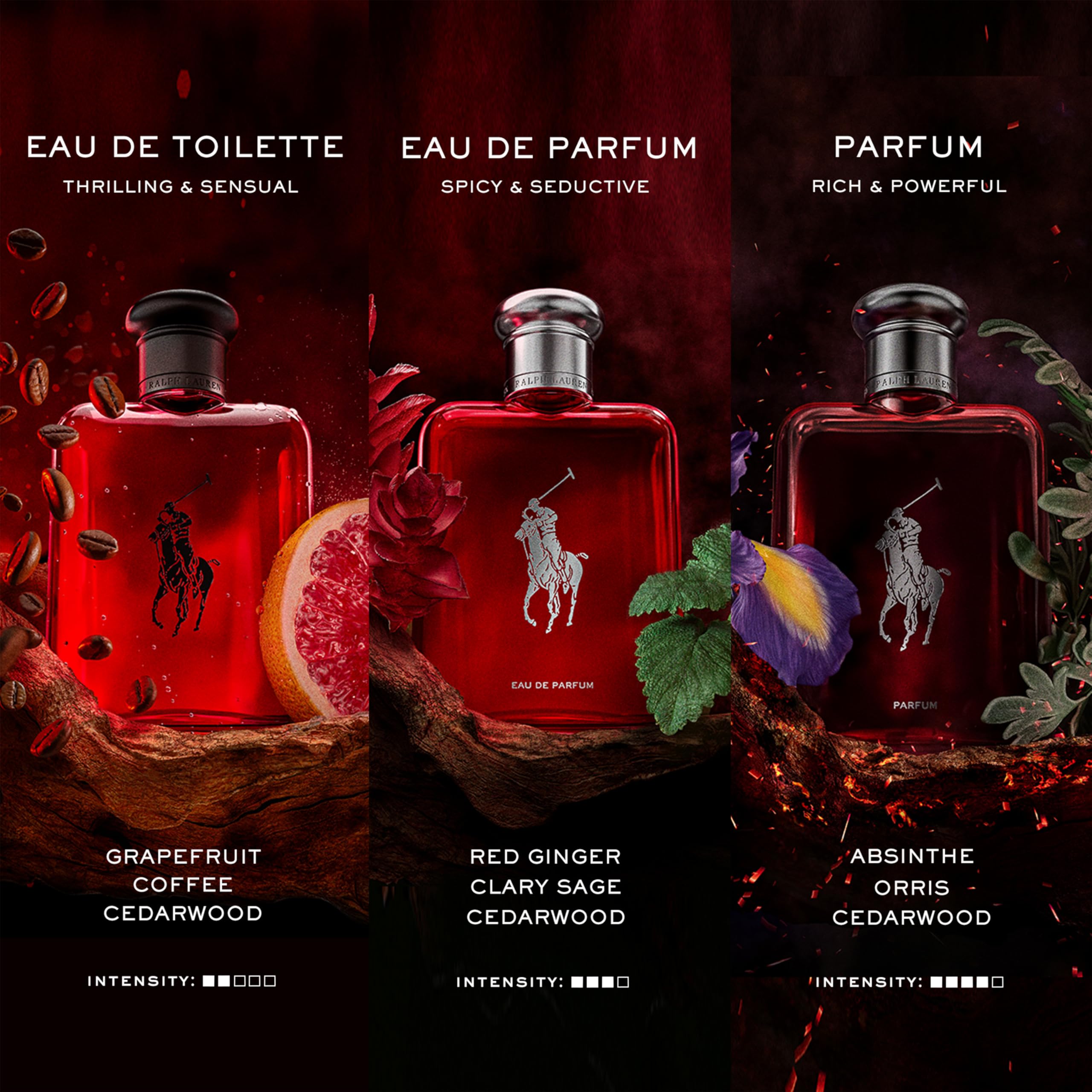 Ralph Lauren Fragrances Polo Red aplicación en pulso para un aroma sutil
