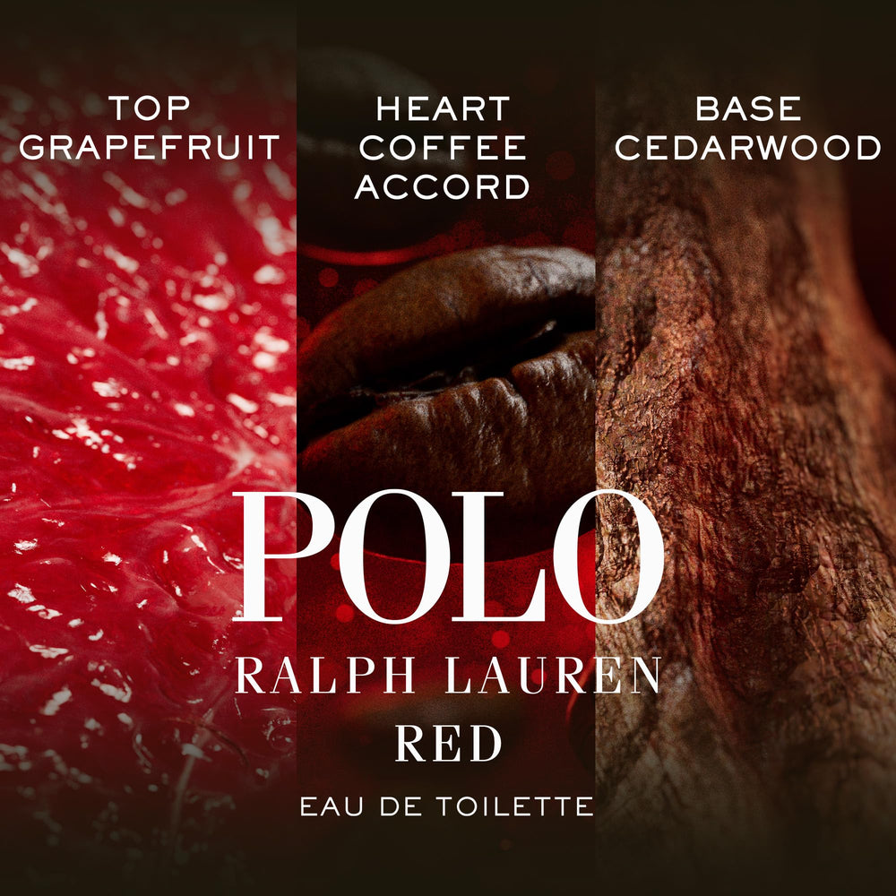 Aplicación suave de Polo Red de Ralph Lauren para control diario de olor.