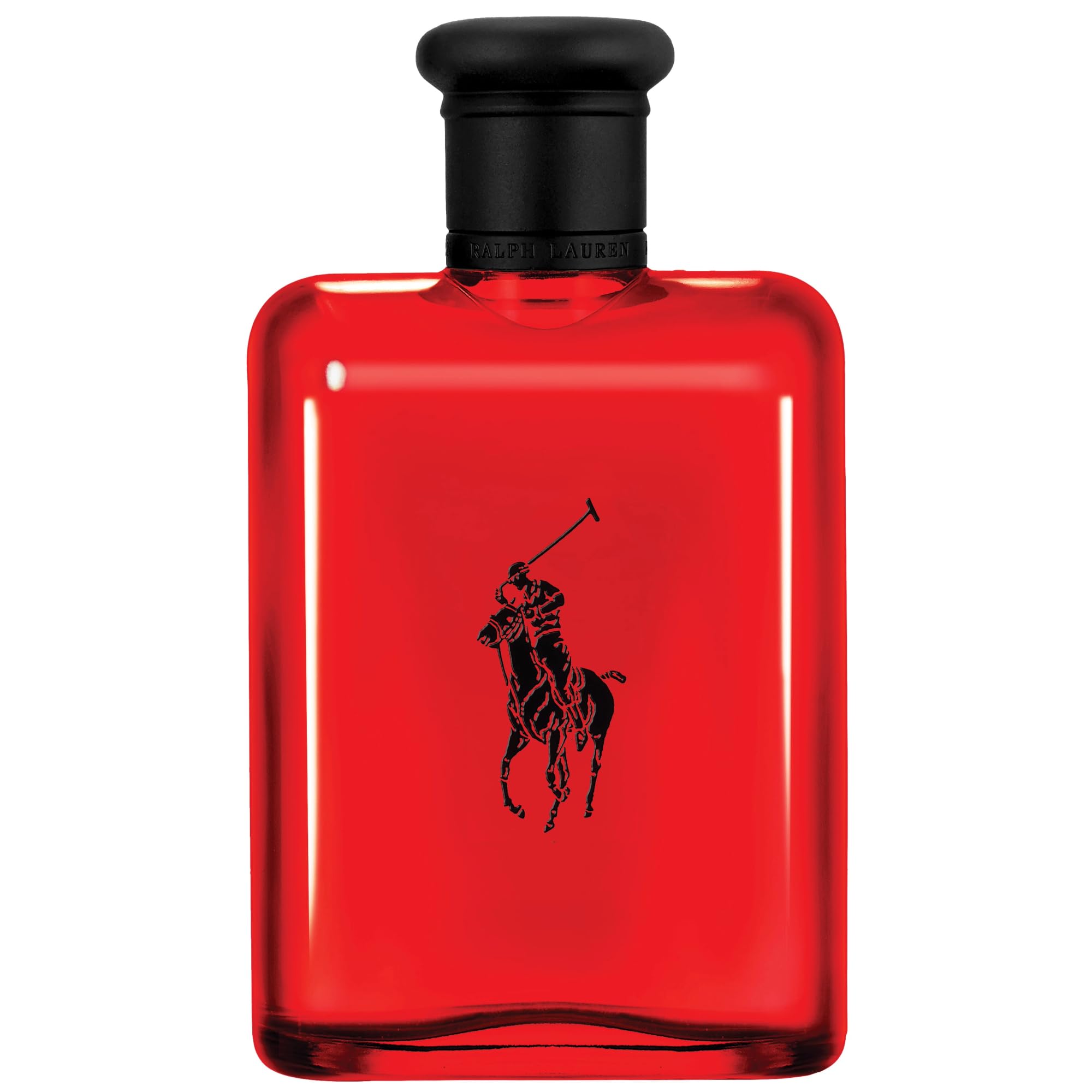 Polo Red de Ralph Lauren Fragrances, botella con curvas y acabado mate negro, declaración de estilo