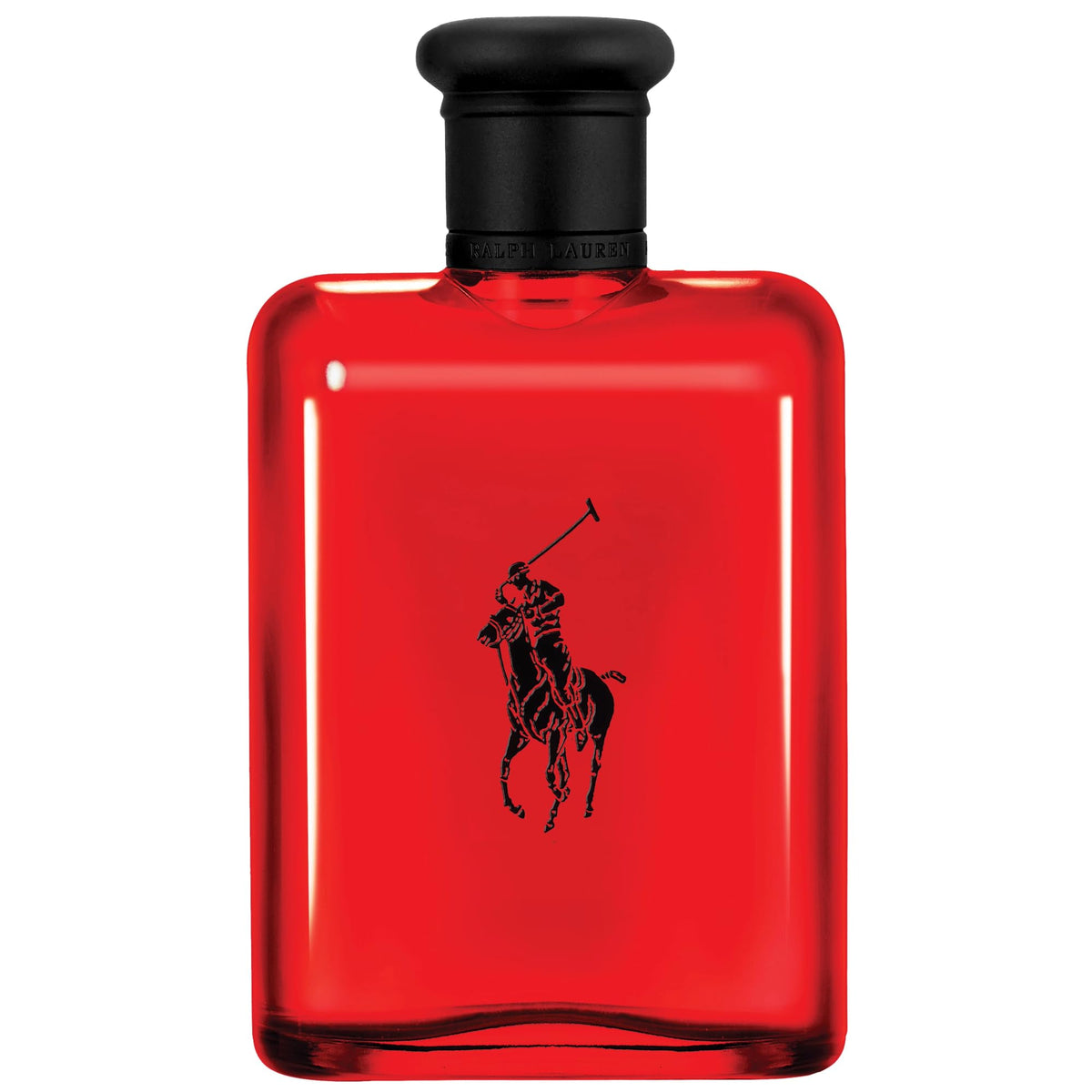 Polo Red de Ralph Lauren Fragrances, botella con curvas y acabado mate negro, declaración de estilo
