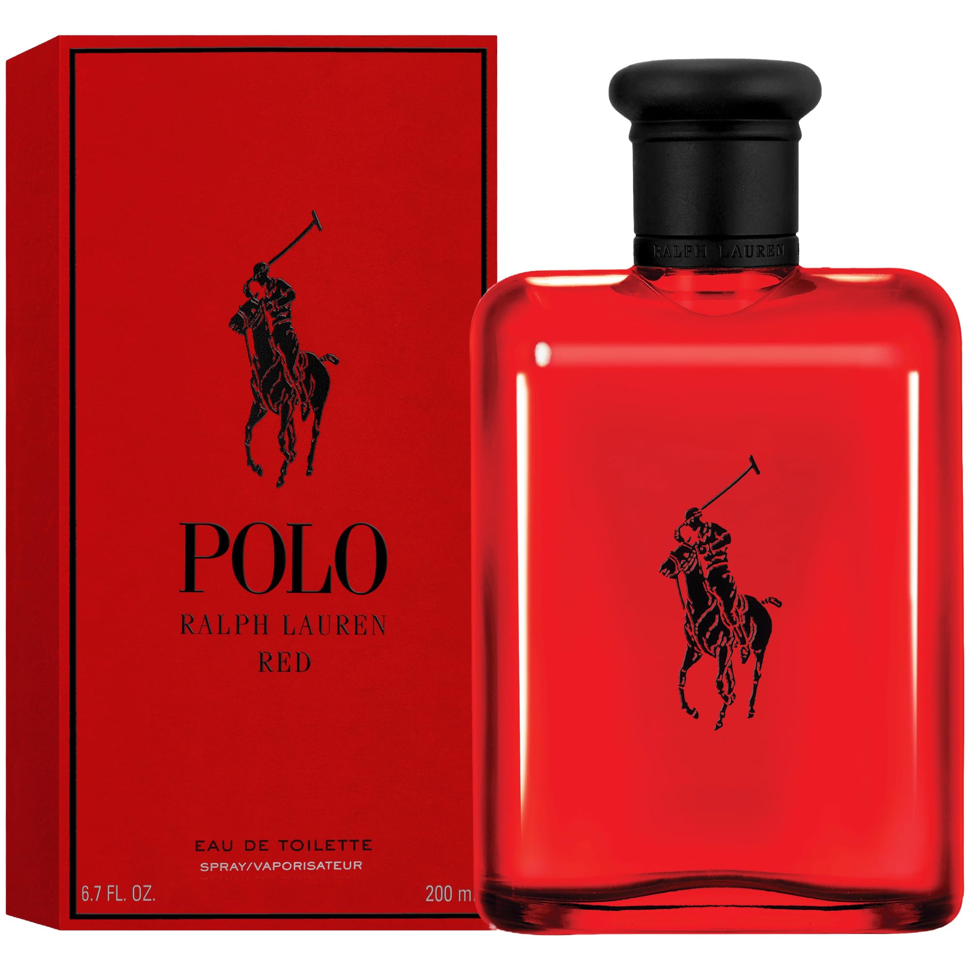 Diseño de botella distinguido de Polo Red que refleja elegancia masculina