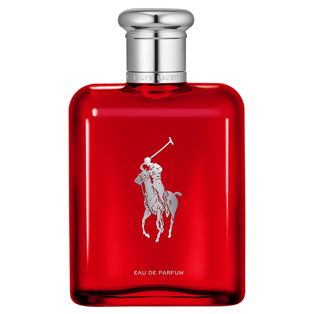 Ralph Lauren Fragrances Polo Red frasco con tapa, transmite elegancia en el tocador