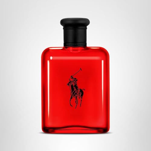 Polo Red: logotipo Ralph Lauren en la botella para reconocimiento.
