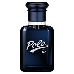 Polo 67 de Ralph Lauren: botella vista frontal, aroma sofisticado para confianza diaria