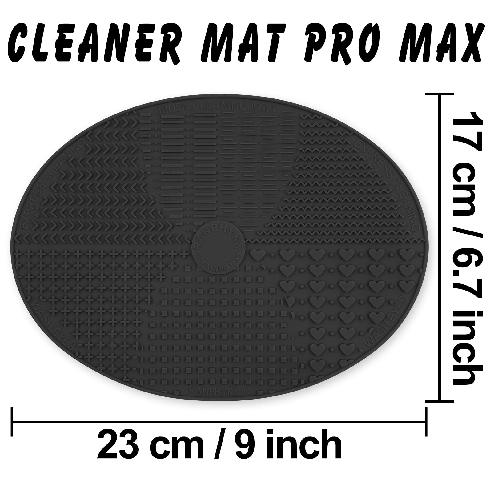 Ranphykx tapete de silicona grande para lavado seguro de brochas.