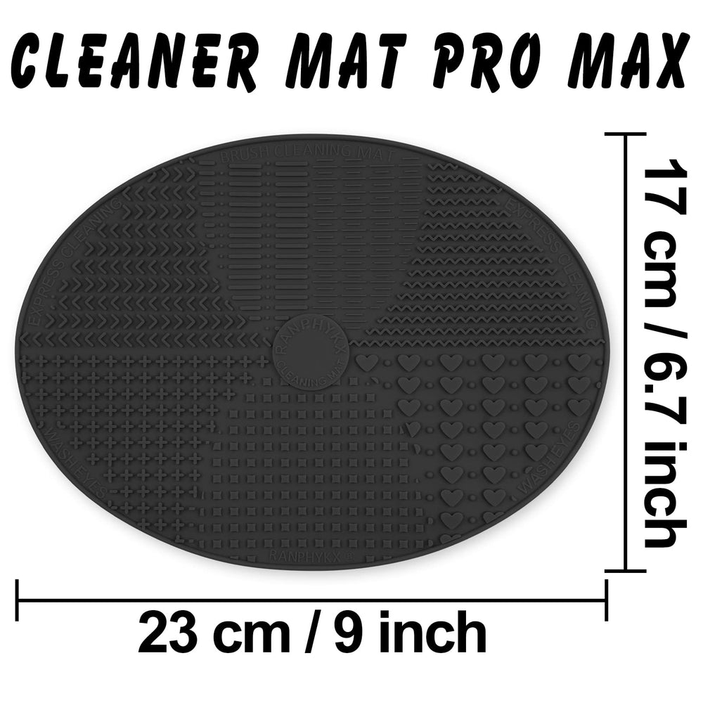 Ranphykx tapete de silicona grande para lavado seguro de brochas.