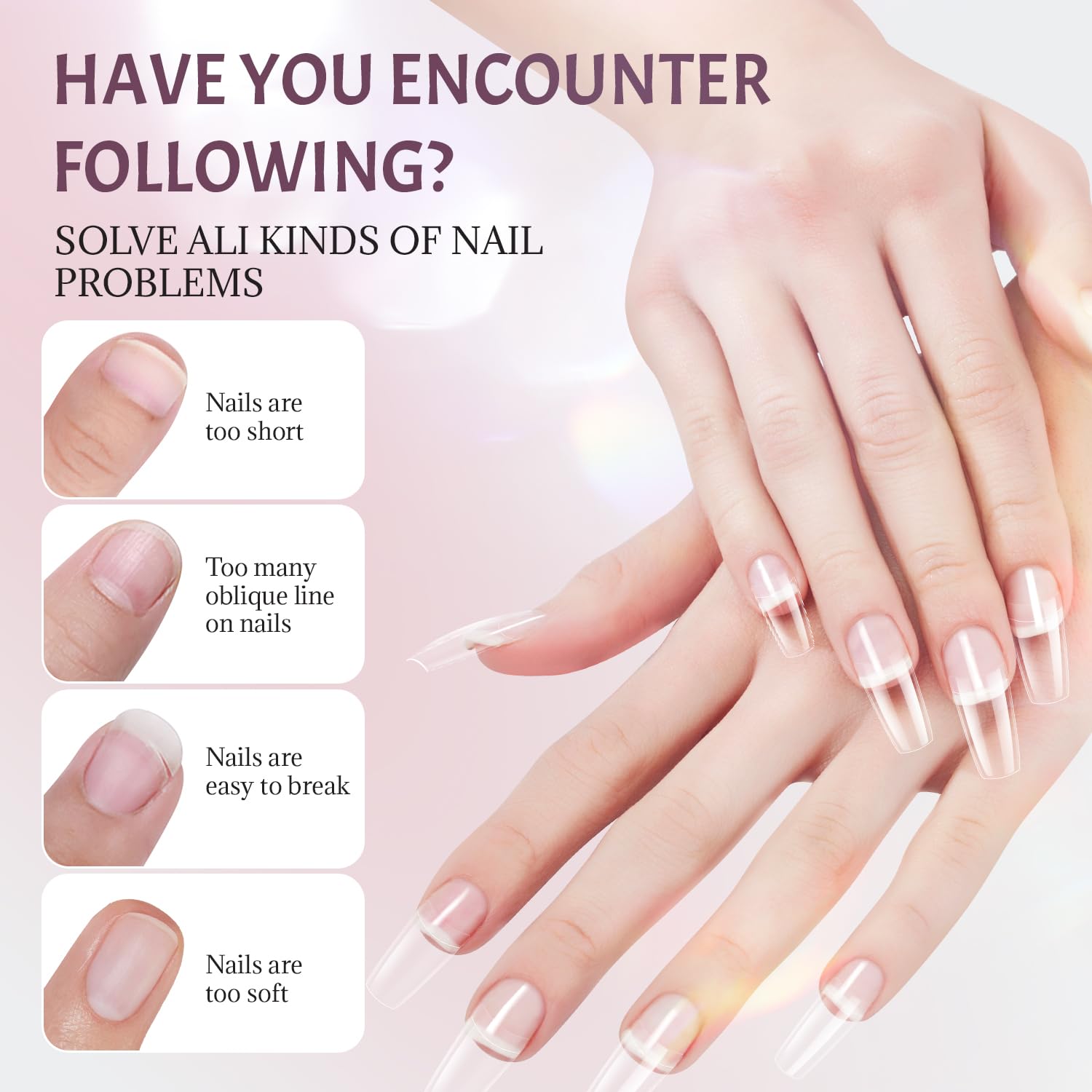Ranrose extensiones de uñas rápidas para un estilo inmediato