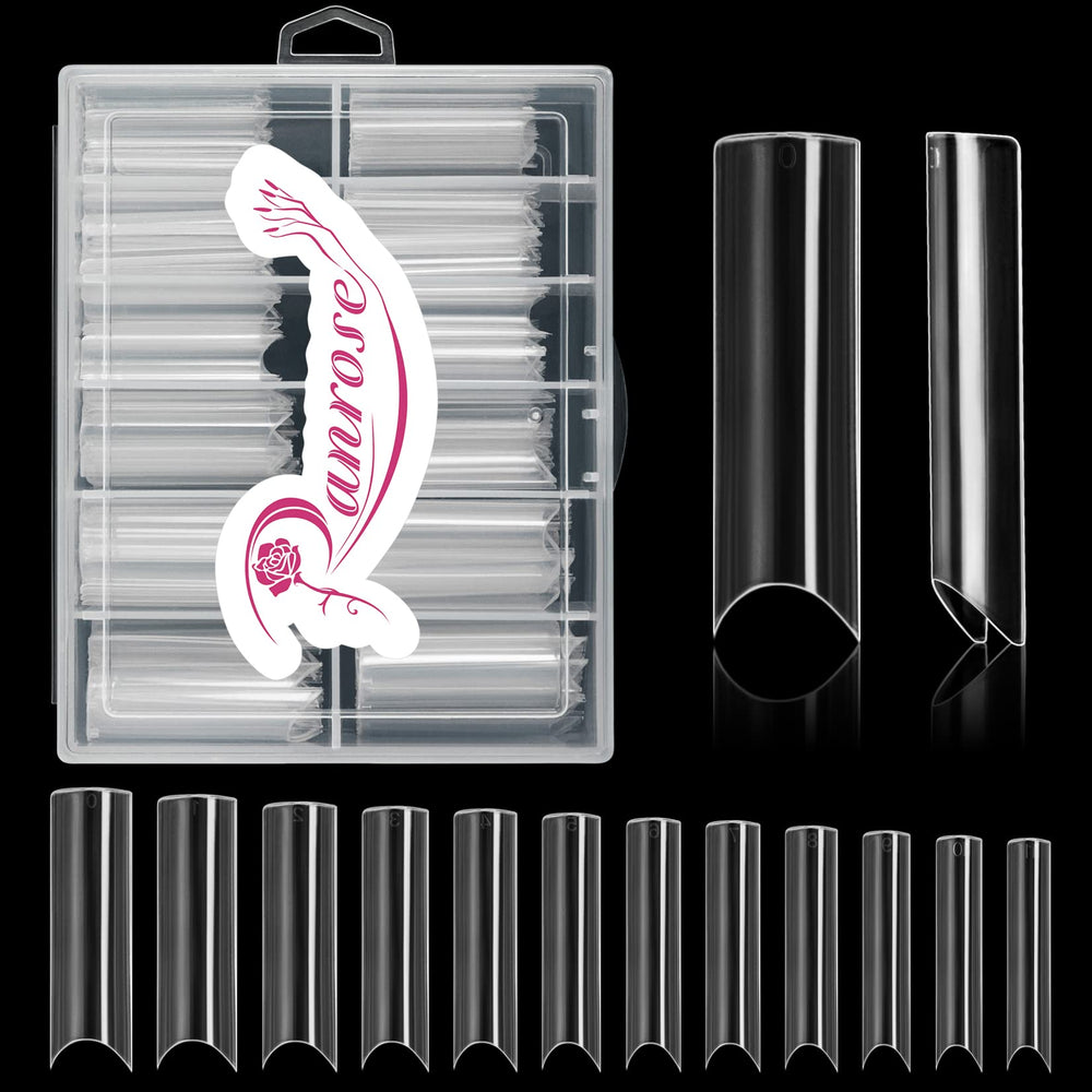 Ranrose uñas ultra largas con curva en C para un look elegante y alargado.