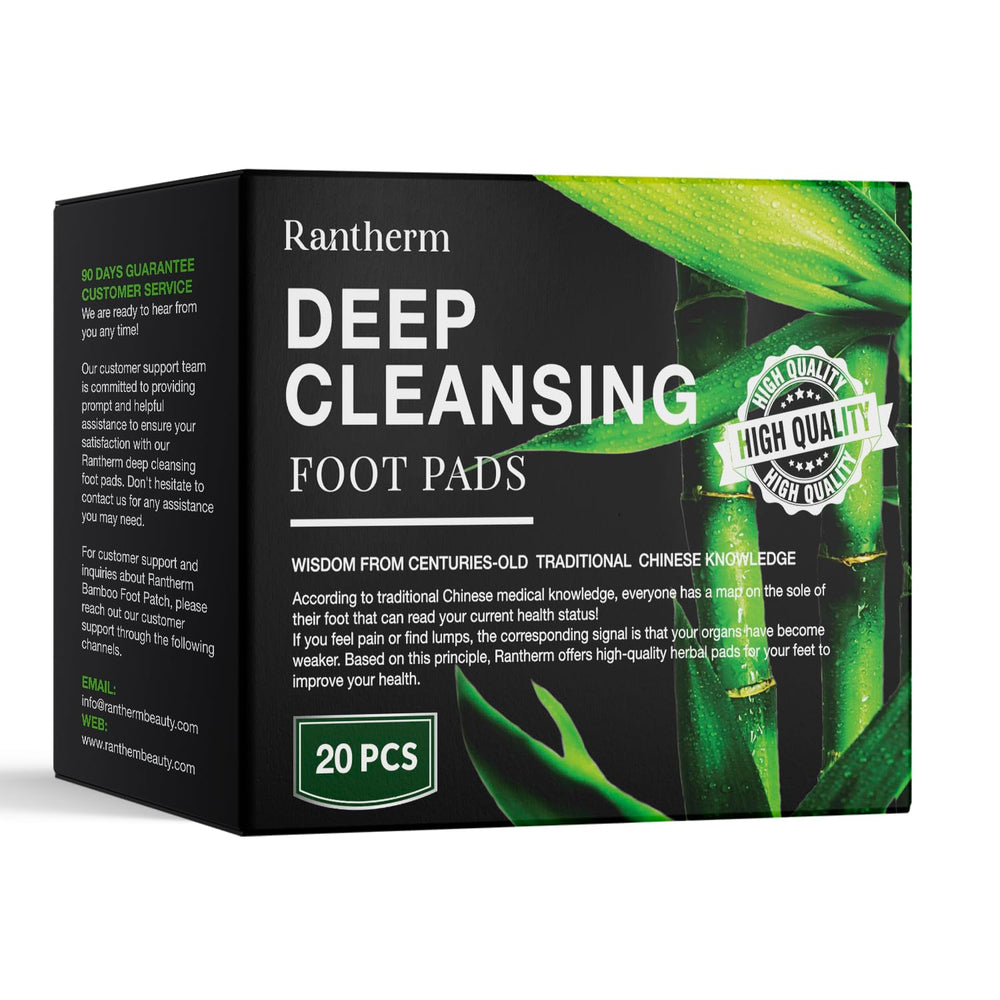Pansements Rantherm Pieds bambou-vinaigre pour une application nocturne confortable.