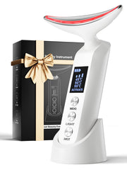 Rantxiny masseur visage sur socle de recharge portable, usage sans fil pratique.