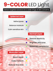 Massage visage par vibrations, détente des muscles faciaux.