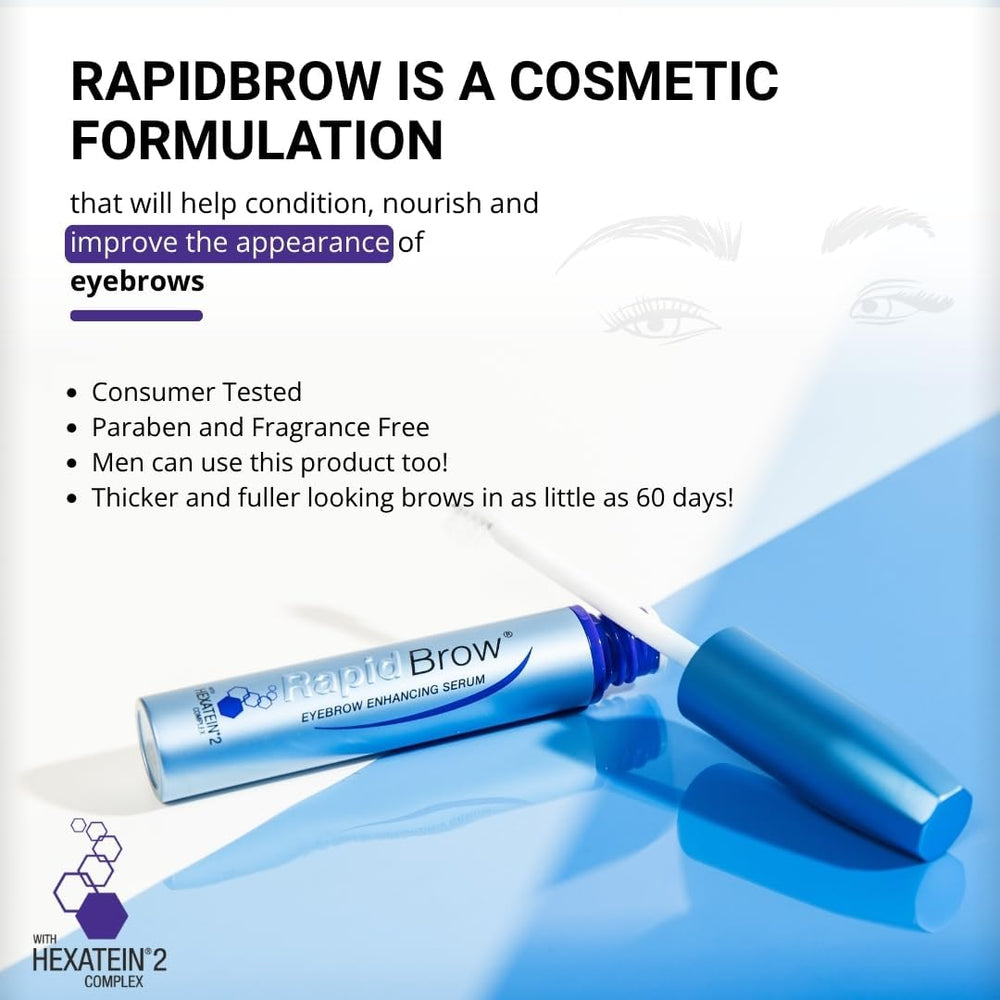 RapideBrow Hexatein 2 Complexe — formule nourrissante pour des sourcils visiblement plus soignés