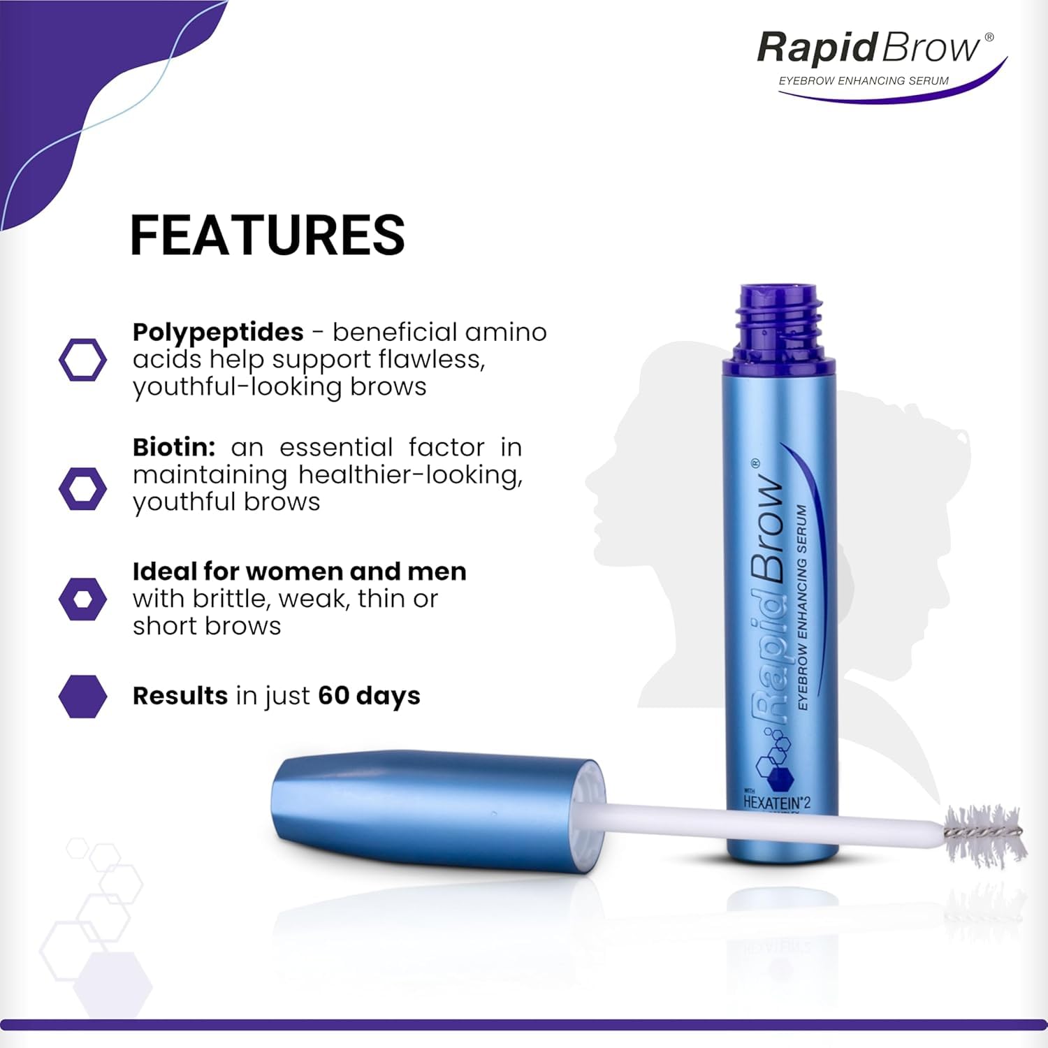RapideBrow Texture Sérum Nourrissant — soin hydratant qui peut améliorer l’éclat des poils
