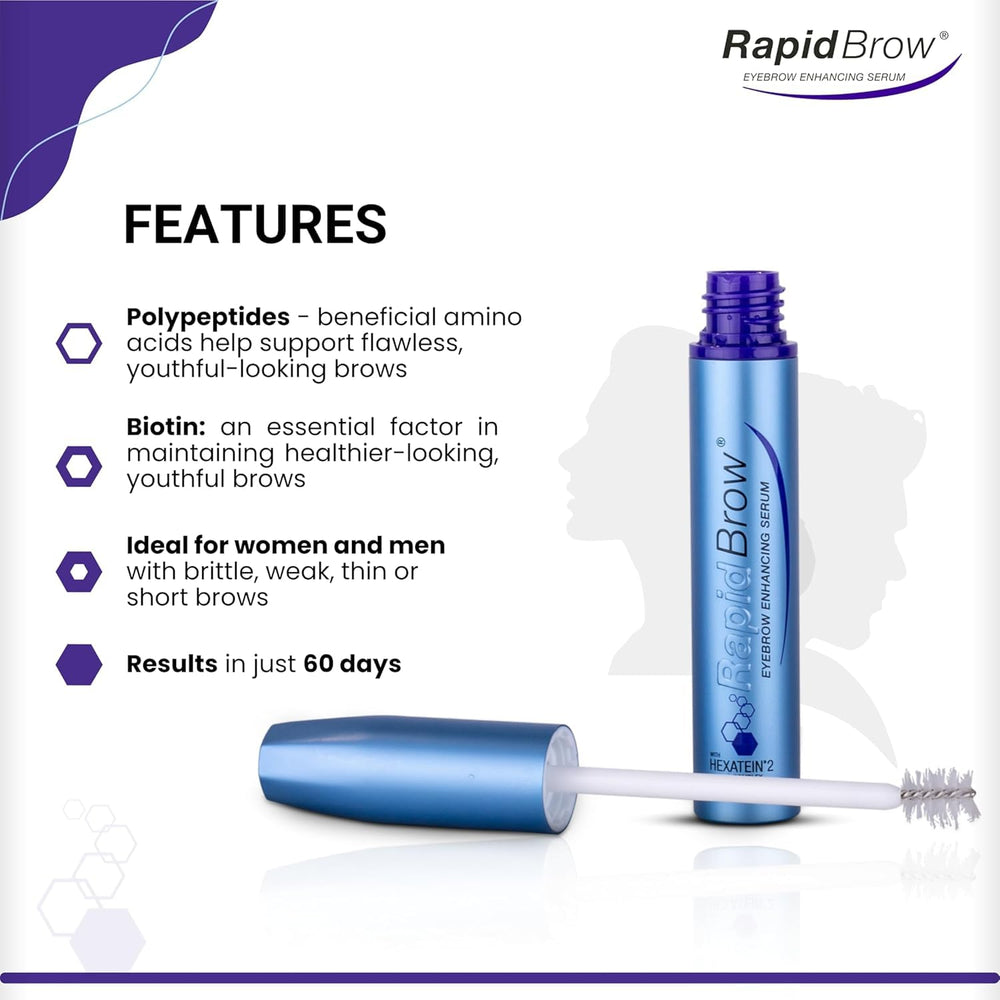 RapideBrow Texture Sérum Nourrissant — soin hydratant qui peut améliorer l’éclat des poils