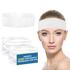 RAQEHO banda cabello desechable para spa, evita interferir durante la limpieza facial.
