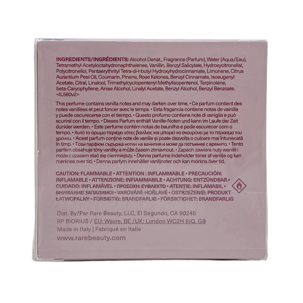 Atomizador de Rare Beauty Rare Eau De Parfum para retoques discretos