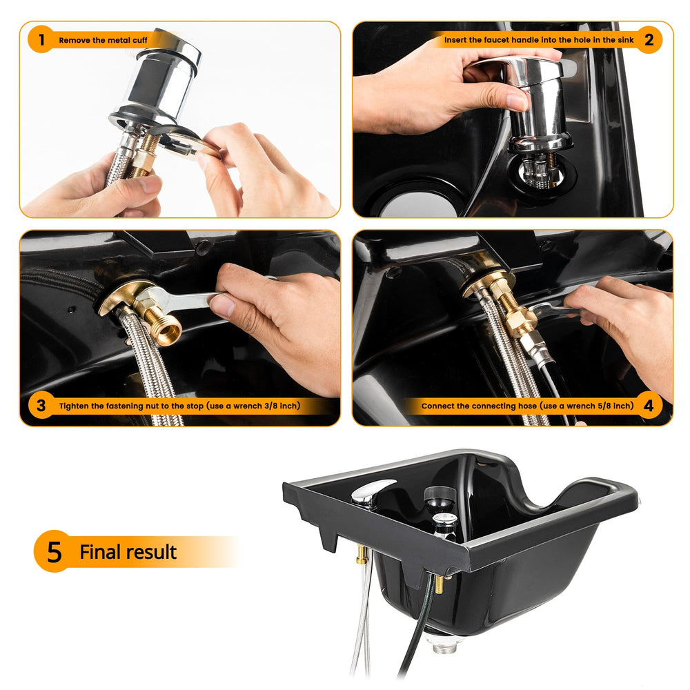 RARELEMON tuyau flexible pulvérisation chrome, manoeuvre aisée lors du lavage.