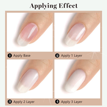 RARJSM aplicación fácil gel uñas; proceso limpio y cómodo