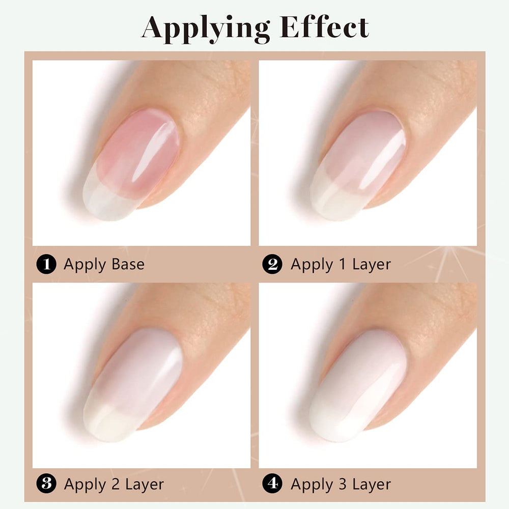 RARJSM aplicación fácil gel uñas; proceso limpio y cómodo
