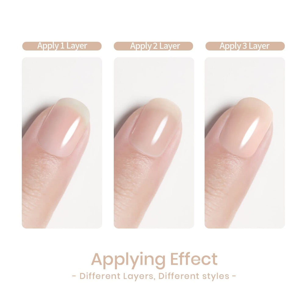 RARJSM Esmalte Gel Apricot Nude gran capacidad para dos manos.