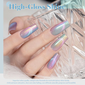 rarjsm aurora acabado glitter marina para uñas de larga duración