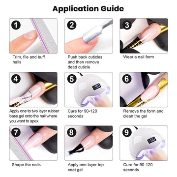 RARJSM base gel para manicura con acabado brillante y tono rosado natural.